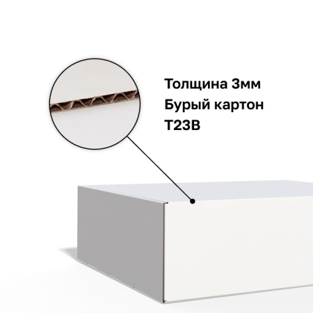 Короб самосбоный с ушками 530*400*150 Белый В